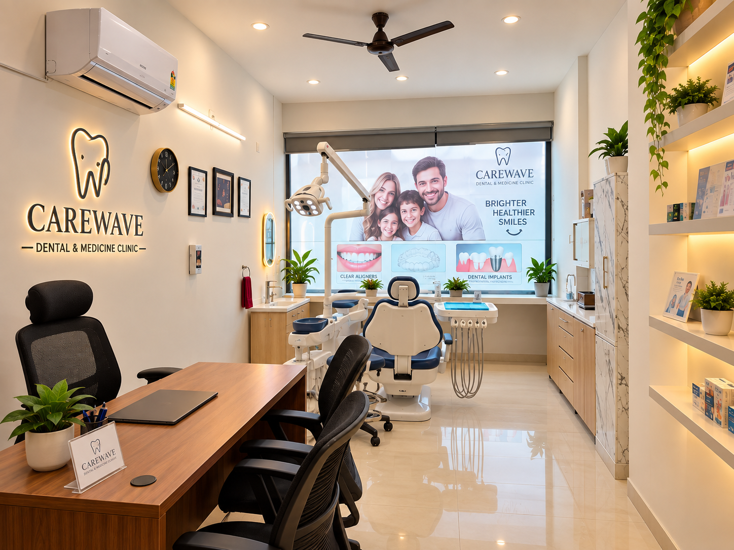 CareWave combined consultation and treatment room overview