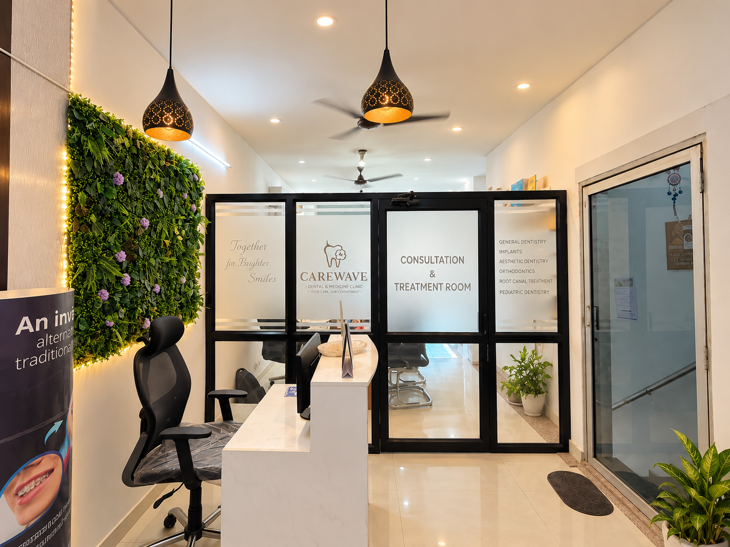 CareWave reception corridor